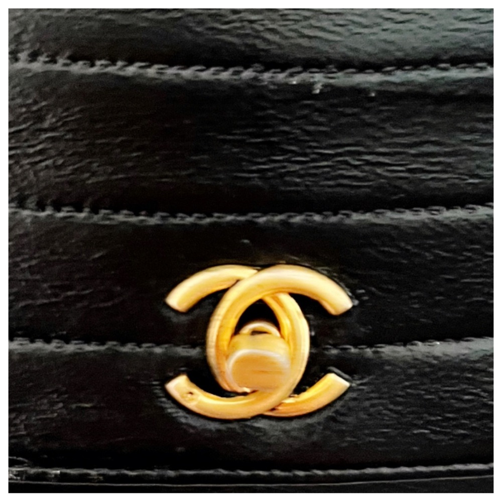 Authentic CHANEL CC Classic Half Moon Lambskin Leather Shoulder Handbag - Picture 13 of 13